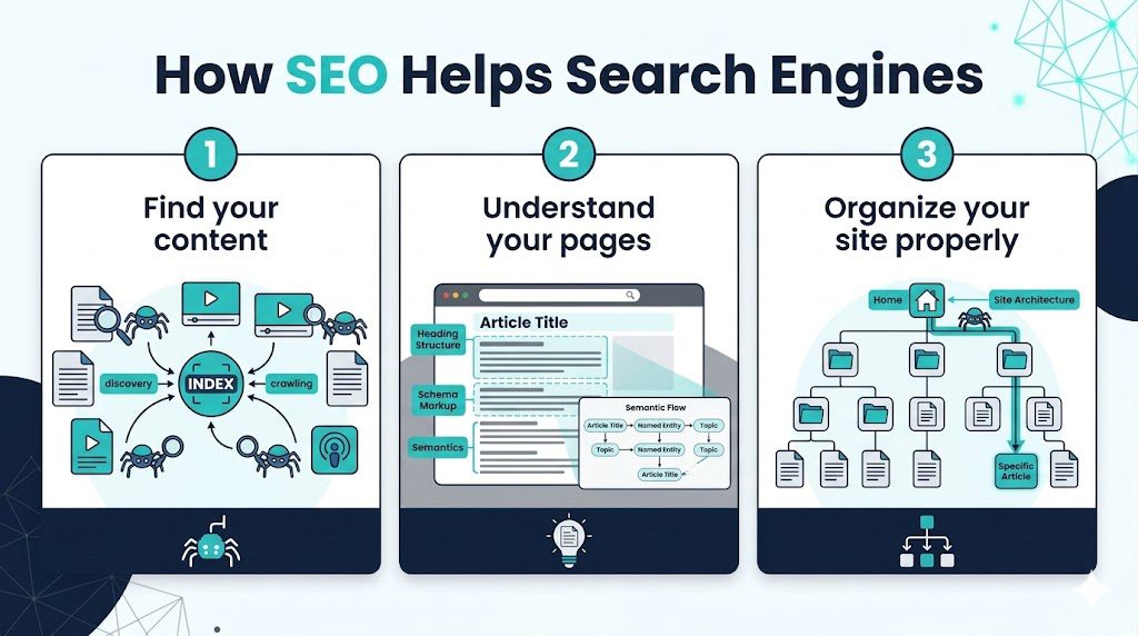 How SEO helps search engines