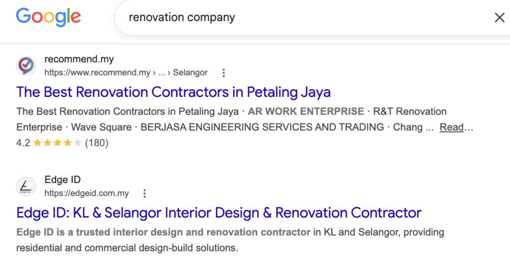 Traditional Google SEO